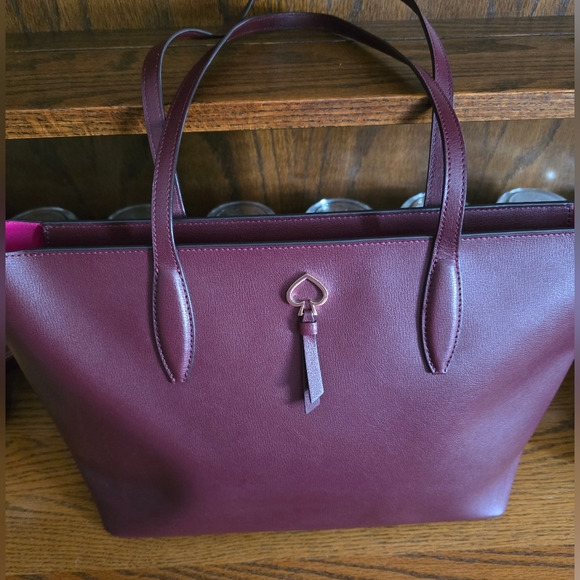 Kate Spade New York Adel Large Leather Tote bag in Cherrywood! - Picture 6 of 14